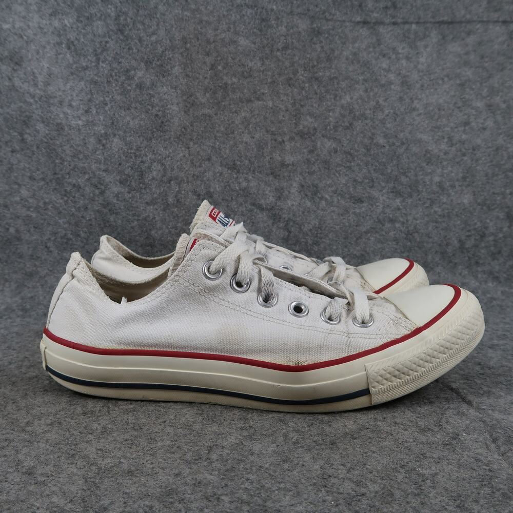 Converse Shoes Womens 8.5 All Star Sneakers Casual Canvas White Lace Up Trainer